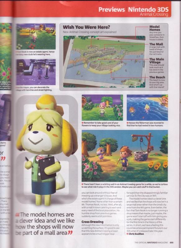 Scans of Nintendo Magazine for Animal Crossing 3DS, NEW SCAN 1/29