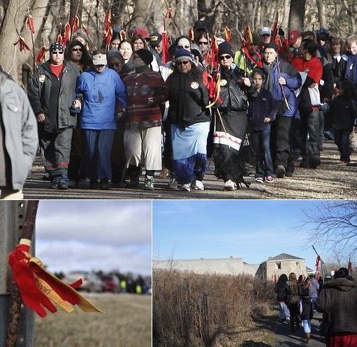 MInnesota 'trail of tears' march Marchers in Minnesota remember those exiled on 'trail of tears'