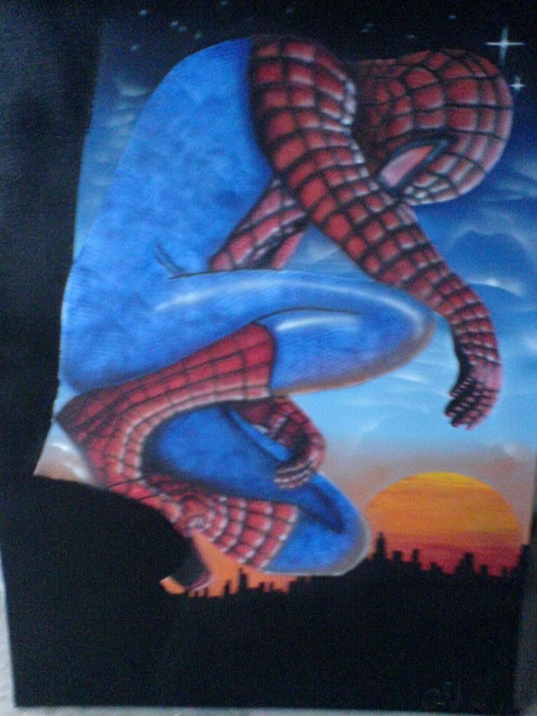 Spiderman Bild 2 Airbrush