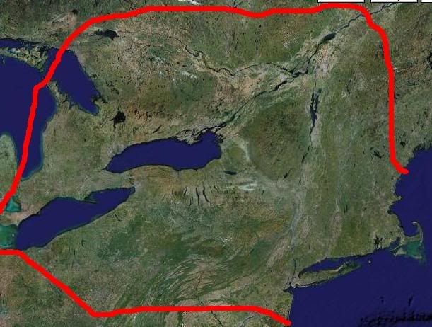 Ontario, Southern Quebec, map of ontario and quebec. Ontario, Southern Quebec,