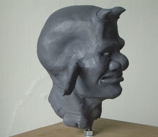 Darf (fimo sculpt) WIP -better pictures of last update - 1st try at sculpting Darf (fimo sculpt) WIP -better pictures of last update - 1st try at sculpting