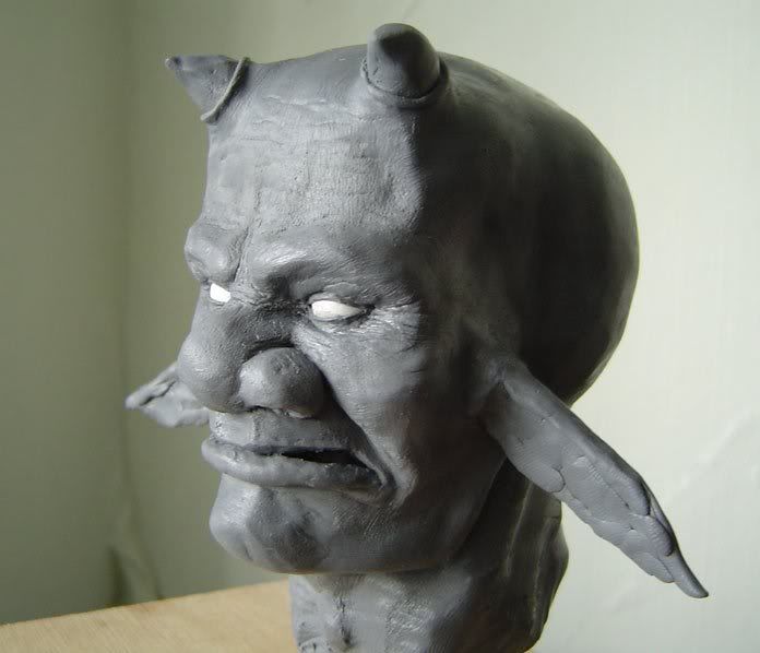 Darf (fimo sculpt) WIP -better pictures of last update - 1st try at sculpting Darf (fimo sculpt) WIP -better pictures of last update - 1st try at sculpting