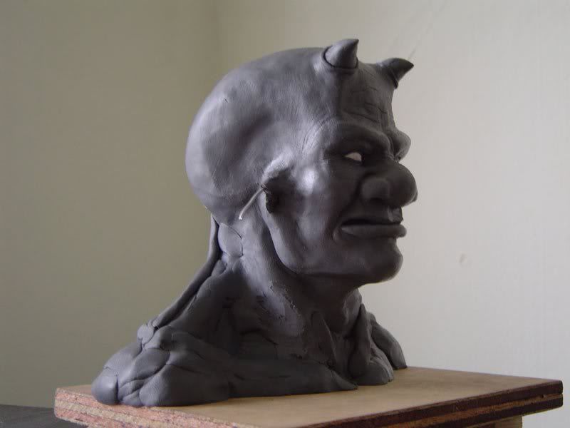 Darf (fimo sculpt) WIP -better pictures of last update - 1st try at sculpting Darf (fimo sculpt) WIP -better pictures of last update - 1st try at sculpting