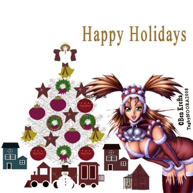 Happy Holidays Anime Pictures, Images and Photos