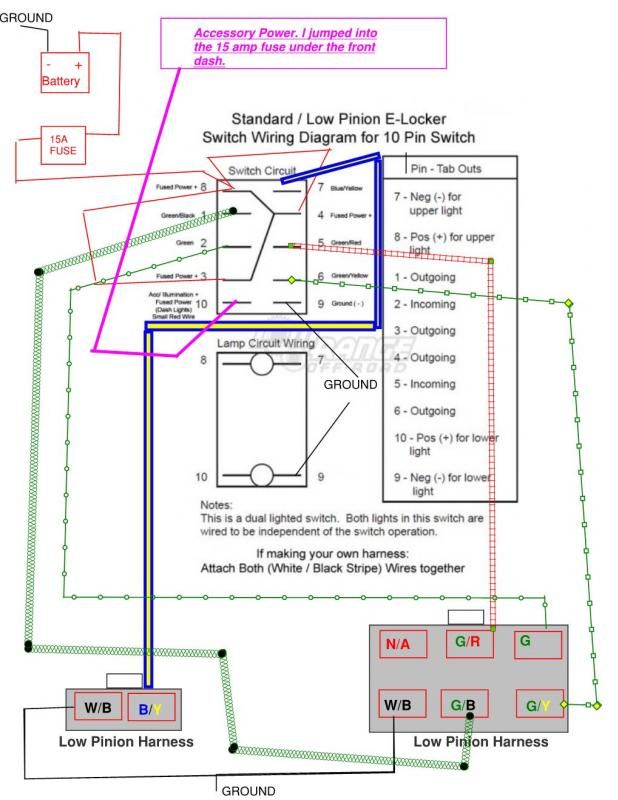 E- Locker Wiring Diagram Clarification - Toyota 4Runner Forum - Largest