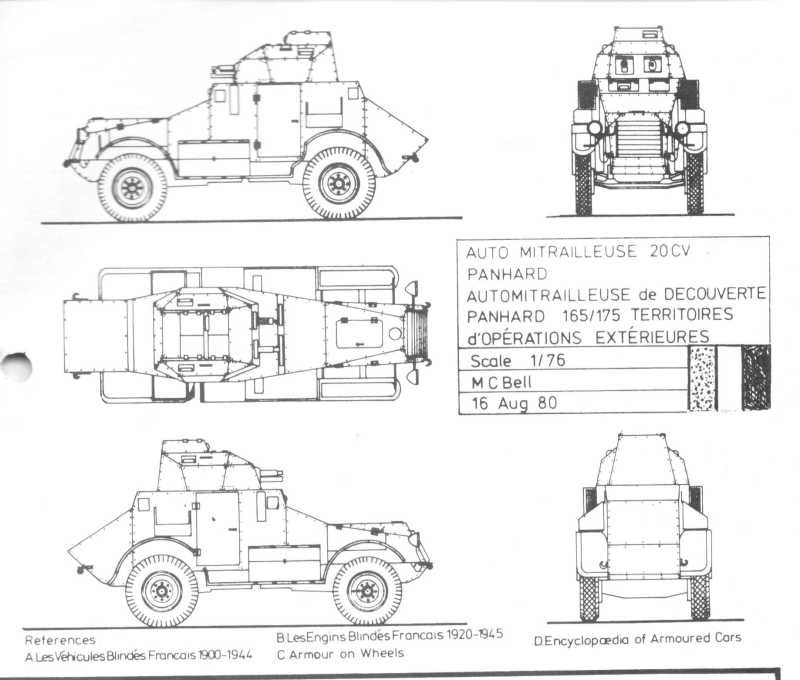 Panhard 165175 French Armored Car