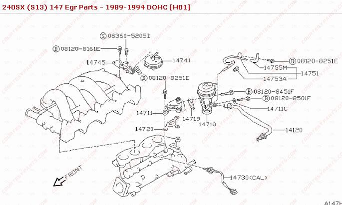 Nissan 240sx egr valve cleaning #7