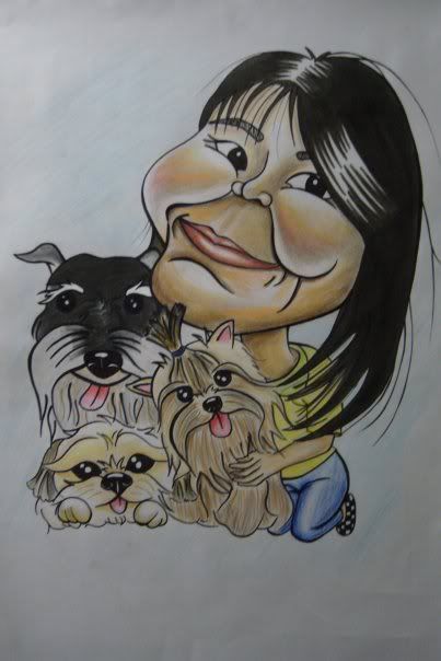 caricature,dogs