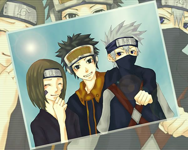 equipekakashi2dw4.jpg Rin Obito and Kakashi image by sasukesadork