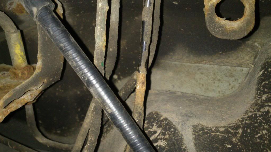 Mot fail for corroded brake pipe