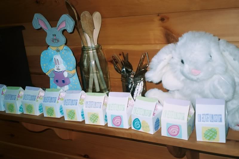 Easter milk cartons