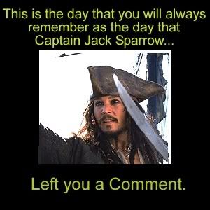 always remember jack sparrow left you a comment Pictures, Images and Photos