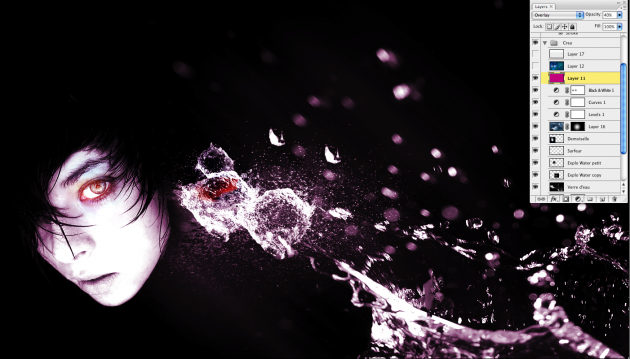 Коллаж "Dark Water" by Julien Brionn *