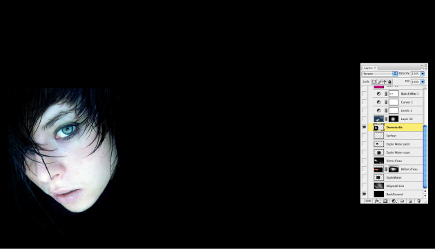 Коллаж "Dark Water" by Julien Brionn *