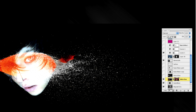 Коллаж "Dark Water" by Julien Brionn *