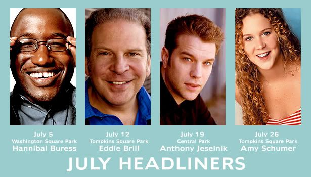 NYLaughs' July 2009 Headliners