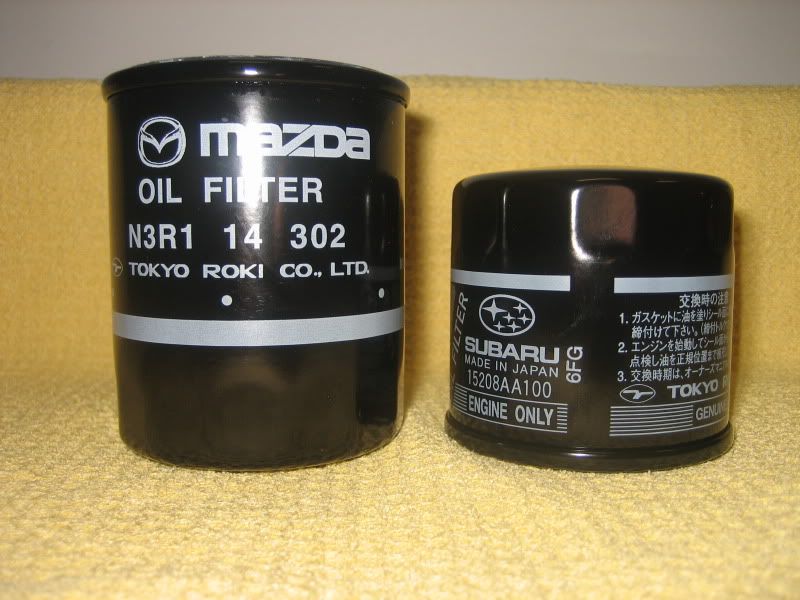 subaru impreza oil filter. 09+ mazda rx8 oil filters,