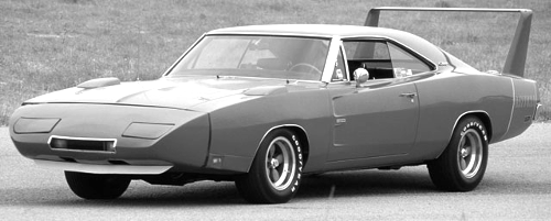 Wht Plymouth Superbird Daytona Pilot Wings~Buyer Choice  