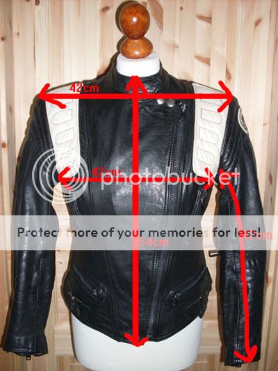 vintage Motorrad Lederjacke JUMBO 80`s punk jacke 40